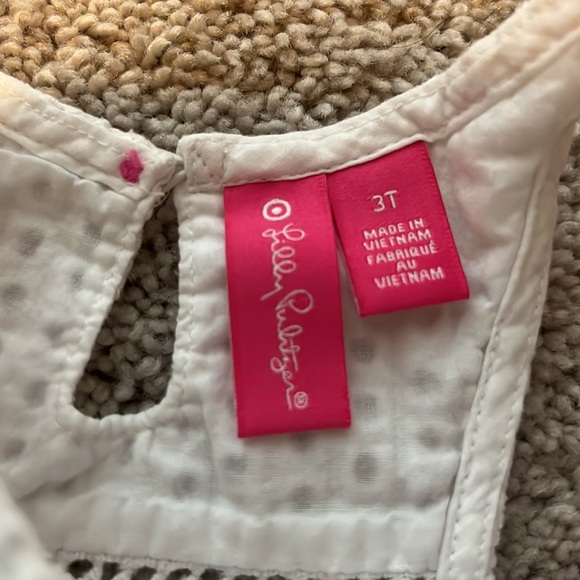 Girls 3T white sleeveless shirt. Lilly Pulitzer - Picture 3 of 3